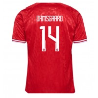 Dres Dánsko Mikkel Damsgaard #14 Domáci ME 2024 Krátky Rukáv